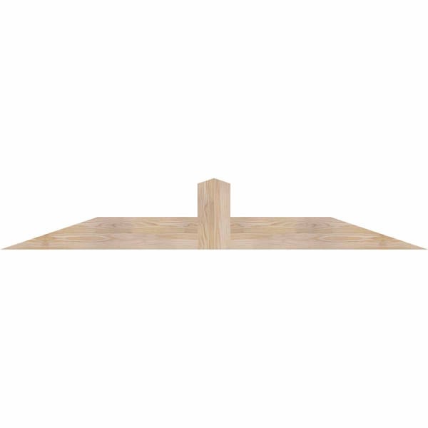 Ekena Millwork Portland Smooth Timber Gable Bracket, Douglas Fir, 72"W x 12"H x 1 1/2"D x 5 1/2"F, 4/12 Pitch GBW072X12X0206POR00SDF - main